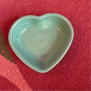 NWOT - Fiesta 9 Ounce Small Heart Shaped Bowl in Turquoise